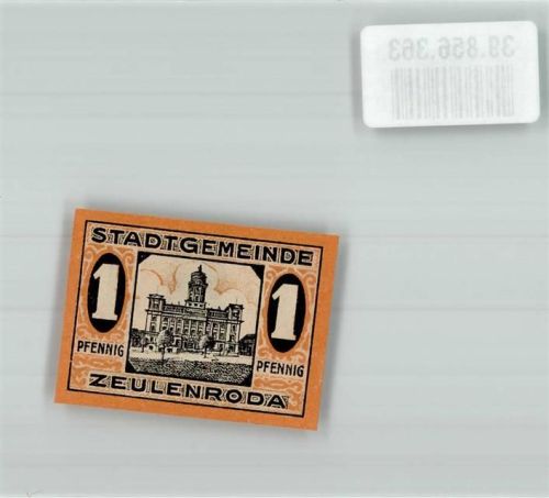 Zeulenroda 1920 1 Pfennig Rathaus