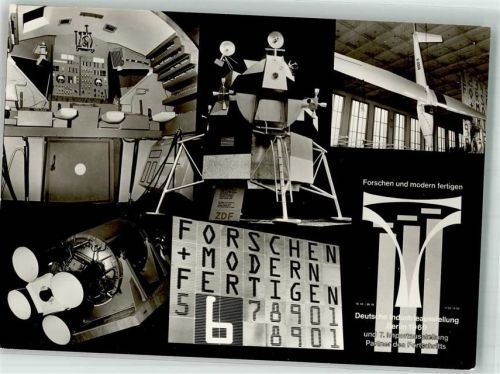 Berlin Mitte Deutsche Industrieausstellung 1969 Segelflugzeug Sattelit
