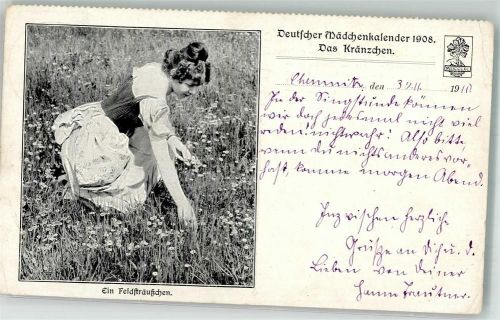 1911 Deutscher Mädchenkalender 1908 Das Kränzchen