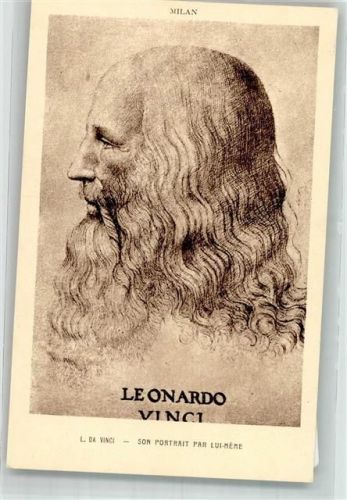 Selbstbildnis des Universalgenies Leonardo da Vinci Verlag Braun & Cie. 75045