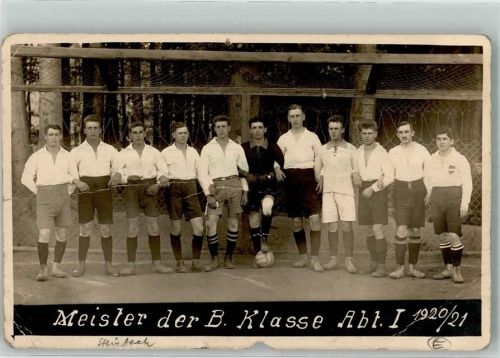 Meister der B. Klasse Abt. I. 1920/21
