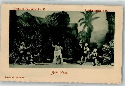 Oberammergau 1900 Auferstehung Christus