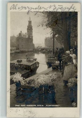 Spandau 1908 Foto Prof. Herrmann,H. Marktszene Blumenmarkt Ort lt. Stempel