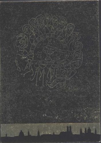 München 1960 Eucharistischer Weltkongress Schwarz mit Gold