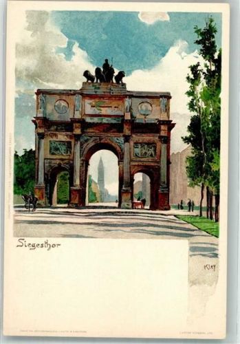 München 1899 Siegestor Verlag Velten 87