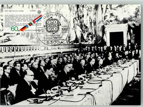 14/82 Europamarken 1957-1982 Römische Verträge Politik