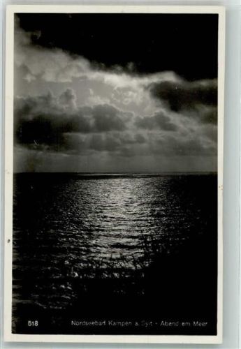Kampen Abend am Meer