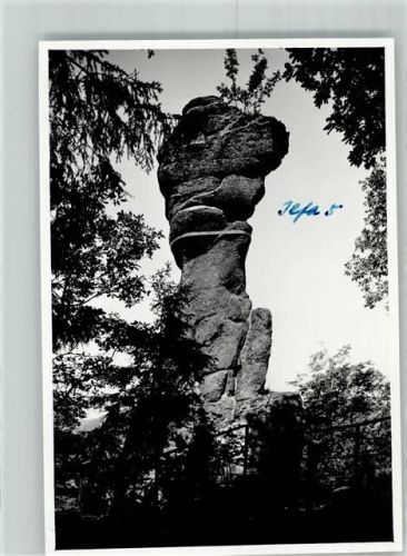 Ilfeld Gänseschnabel Naturdenkmal Felsen Ort handschriftlich Foto Original aus Archiv eines Ansichtskartenverlags