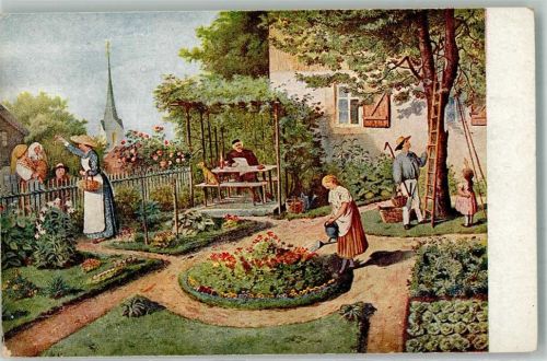 Meinholds Anschauungsbild Nr. 17 Sommer Garten