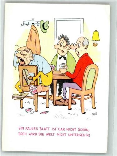 Zoecke Humor Nr. 2457 Faules Blatt