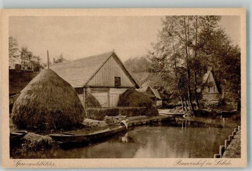 Lehde Bauernhof Spreewaldkahn Serie Spreewaldbilder