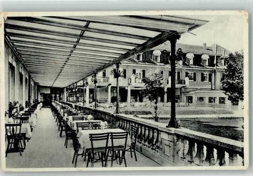 08648 O9932 Bad Brambach 1934 - Radium Kurhotel Terrasse Verlag Franz Landgraf Nr. 9056