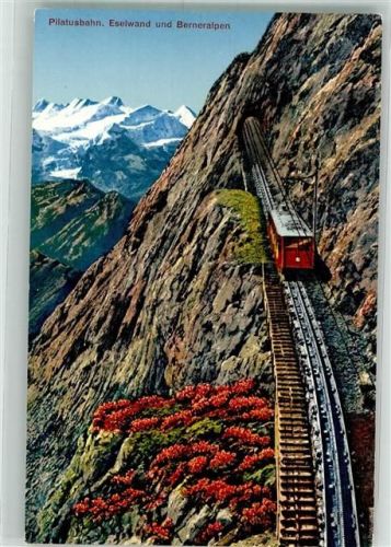 Pilatusbahn Eselwand und Berneralpen Photoglob Nr.2179