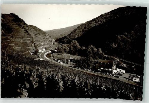 Walporzheim Ahrtal Straße Auto Ort handschriftlich Foto Original aus Archiv eines Ansichtskartenverlags