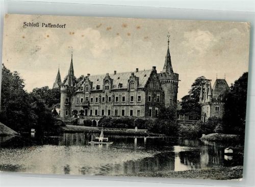 Paffendorf 1930 Wasserschloss im neugotischen Stil