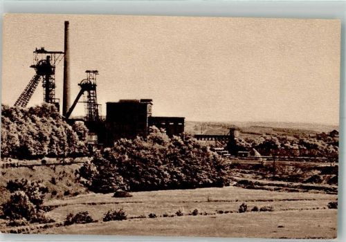 Velsen 1935 Rosseltal mit Bergwerk Velsen Serie des Saar-Hilfswerks