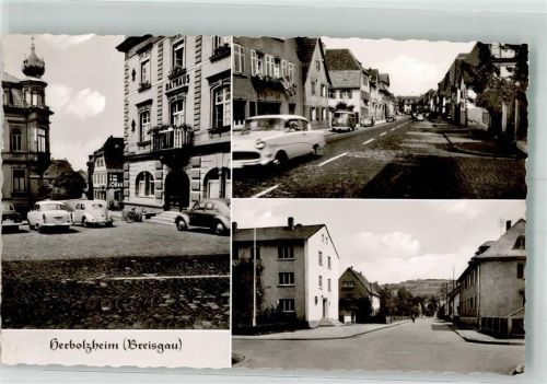 Herbolzheim Rathaus Straßenansichten VW Käfer VW T2 Verlag Kurt Görtz Nr. 3153