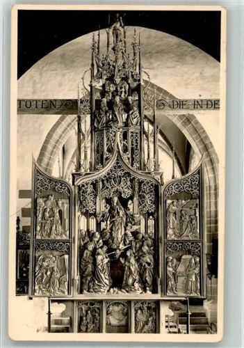 Creglingen Marienaltar v. Tilmann Riemenschneider Herrgottskirch Ort lt. Recherche