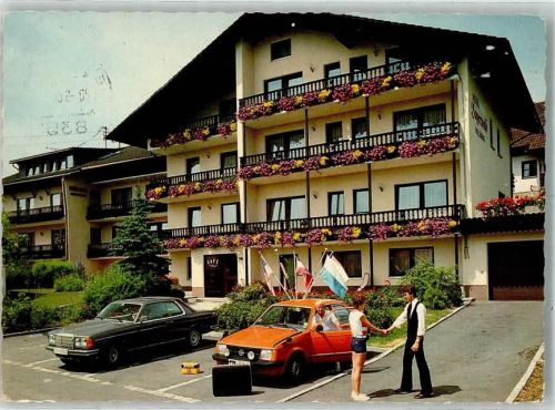 Neuschönau 1986 Hotel Pension Bayerwald Mercedes Auto Opel