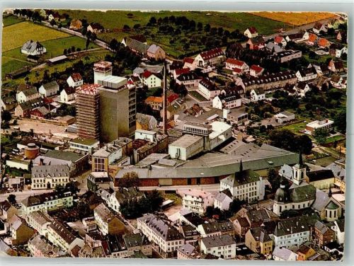 Bitburg Fliegeraufnahme Brauerei Th.Simon Foto AK
