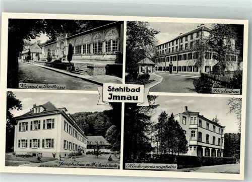 72401 W7452 Bad Imnau Foto AK Sanatorium Badhaus Fürstenbau Kindererholungsheim Josephsbau