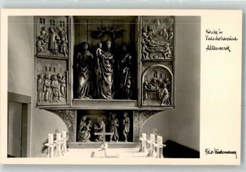 Unterhohenried Altarrelief in der Kirche Fotograf Wiedemann