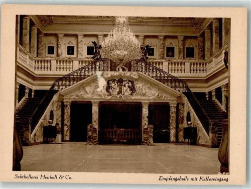 Wiesbaden Werbung Henkell Empfangshalle