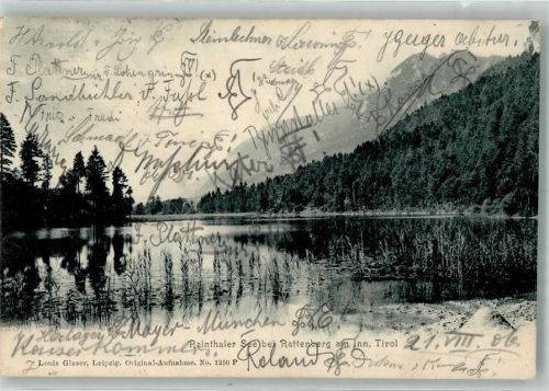 Rattenberg 1906 Rainthaler See