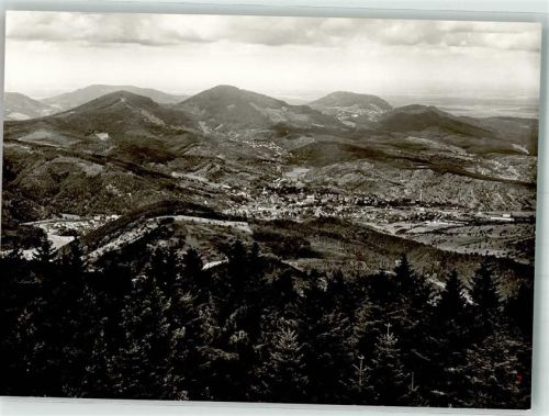 Loffenau Blick von der Teufelsmühle ins Murg- u. Rheintal