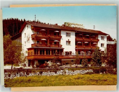 Achslach Hotel Jägerhof Ort handschriftlich Foto Original aus Archiv eines Ansichtskartenverlags