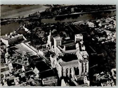 Avignon 1950 Fliegeraufnahme