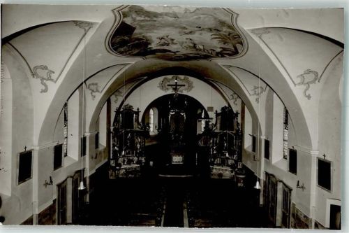 Arnbruck Inneres der Kirche Sankt Bartholomäus Foto Original aus Archiv eines Ansichtskartenverlags Ort handschriftlich