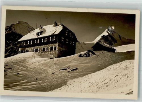 Krefelder Hütte Winter Hüttenstempel