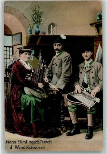 Hans Pfirstinger's Terzett d'Wendelstoaner Tracht Zither Gitarre