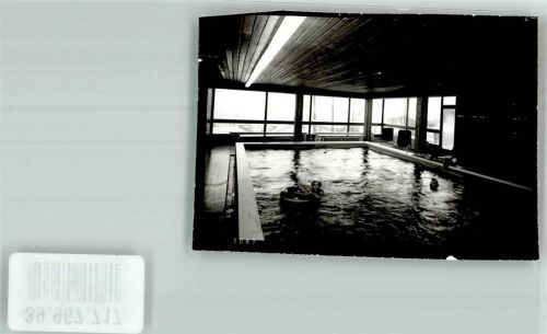 Langdorf Schwimmbad Gasthaus zur Post Ort handschriftlich Foto Original aus Archiv eines Ansichtskartenverlags