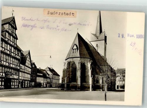 Duderstadt Marktstraße mit Unterkirche St. Servatius