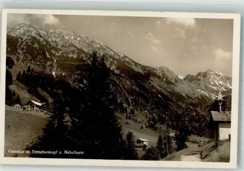 Langenwang 1934 Hüttenstpempel Gaisalpe Nebelhorn