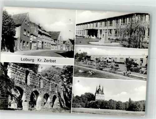 Loburg Dammstrasse Kirche St. Laurentius Schule Schwimmbad
