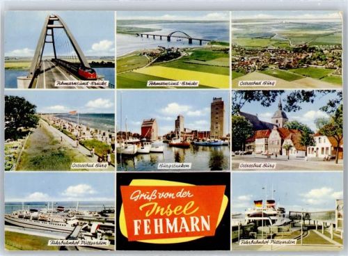 Fehmarn Fehmarnsund-Brücke, Strand Kirche Burg, Burgstaaken Hafen, Fährbahnhof Puttgarden,