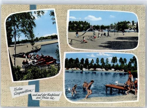 Bad Segeberg Beim Seepavillon Güster, Badeinsel am Prüss-See, Campinplatz