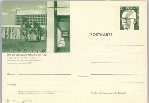 Groß-Gerau Ganzsache No. D 1/3