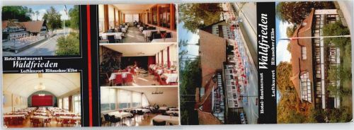 Hitzacker Hotel Restaurant Waldfrieden von G. Raue, Klappkarte