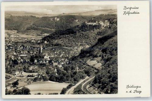Geislingen Gesamtansicht, Burgruine Helfenstein