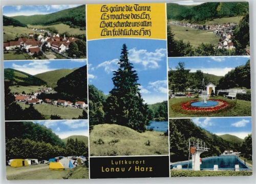 37412 W3429 Lonau - Teilansichten, Campingplatz, Freibad