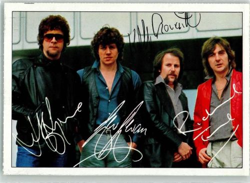 Portrait der Band Electric Light Orchester BRAVO-Autogrammkarte