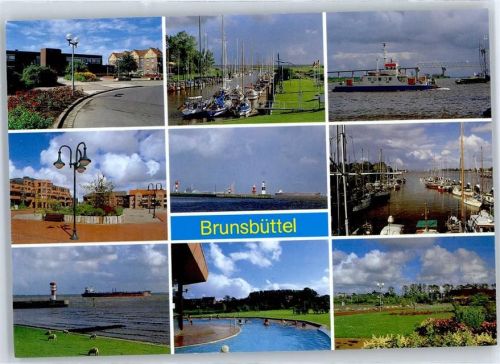 25541 W2212 Brunsbüttel - Nord-Ostsee-Kanal, Freibad, Ortspartie, Hafen