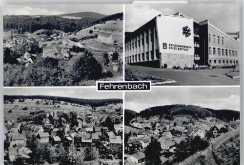 Fehrenbach Ortsansicht, FDGB- Erholungsheim Fritz Sattler