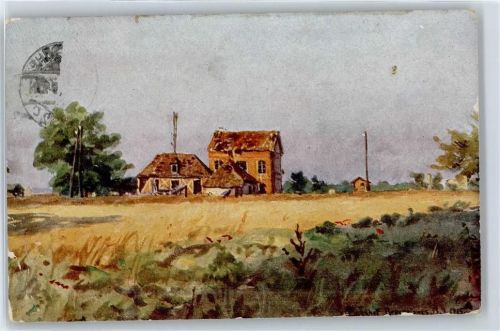 80700 Beuvraignes - Künstlerkarte, Bahnhof