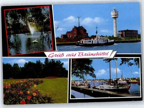 25541 W2212 Brunsbüttel - Schiff, Parkpartie, Hafen