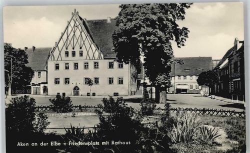 06385 O4372 Aken - Friedensplatz mit Rathaus, 1963